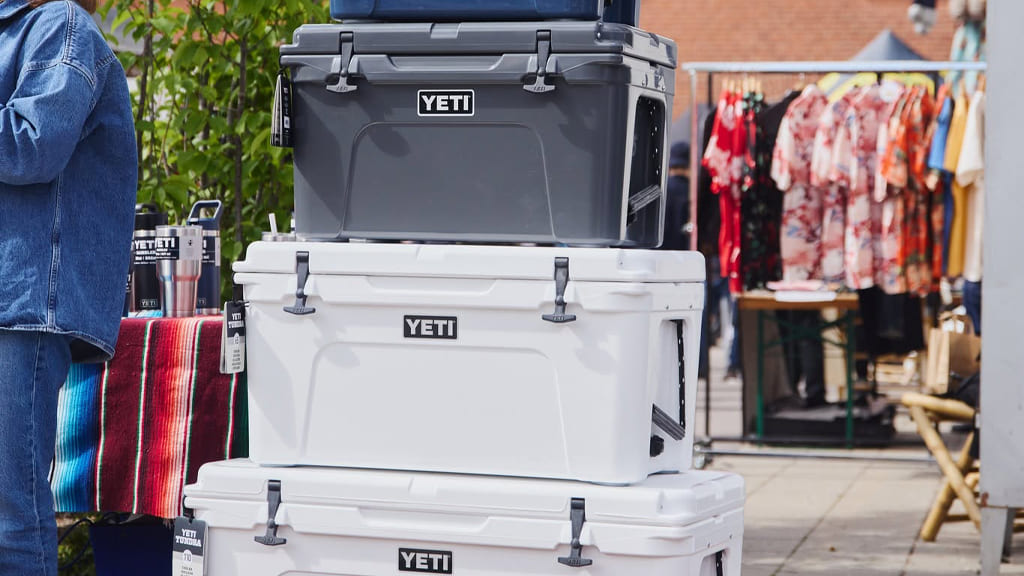 outdoor gear and accessories, drinkware from Yeti